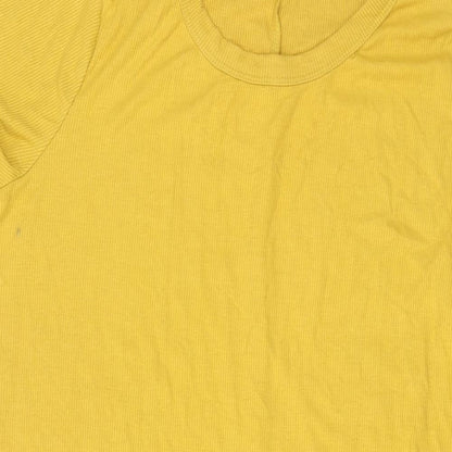 New Look Womens Yellow Polyester A-Line Size 22 Round Neck Pullover