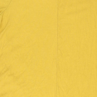 New Look Womens Yellow Polyester A-Line Size 22 Round Neck Pullover