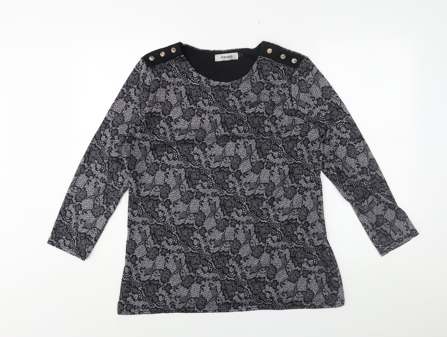 Womens UK Size 16 Alexara Black Pullover Jumper