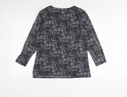 Womens UK Size 16 Alexara Black Pullover Jumper