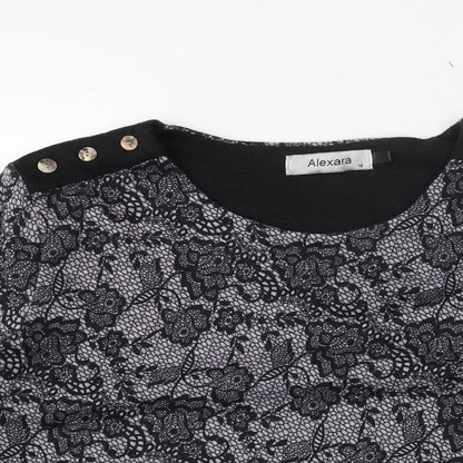 Womens UK Size 16 Alexara Black Pullover Jumper