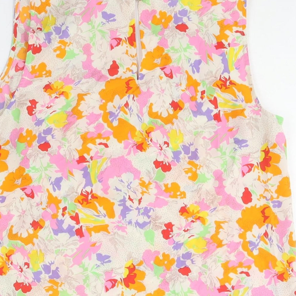 Womens UK Size 12 Oasis Multicoloured Camisole Blouse