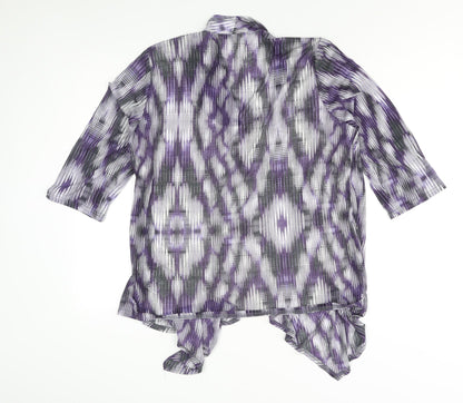 Womens UK Size 20 Roman Multicoloured Basic Blouse