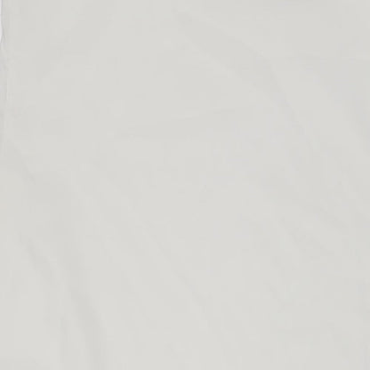 Marks and Spencer Womens White Polyester Tank Dress Size 14 V-Neck Pullover