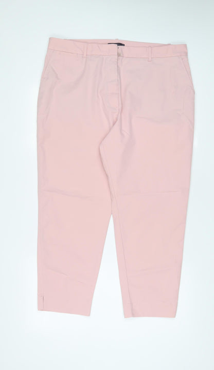 Womens UK Size 18 Marks and Spencer Regular Fit  Pink Trousers