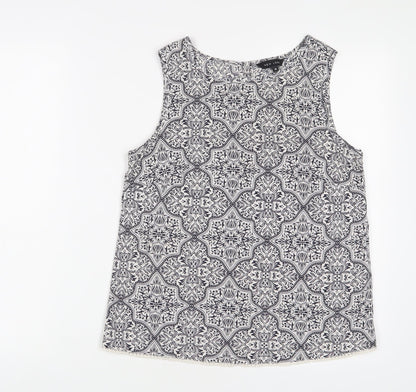 Womens UK Size 10 New Look Blue Basic Tank