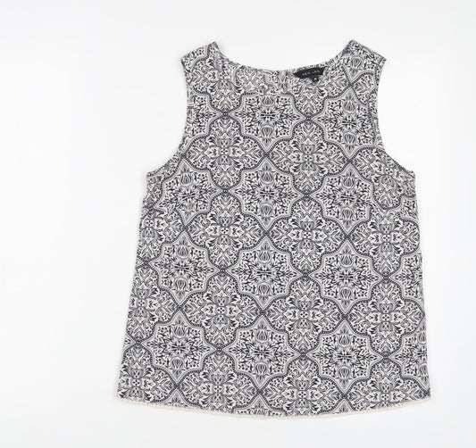Womens UK Size 10 New Look Blue Basic Tank