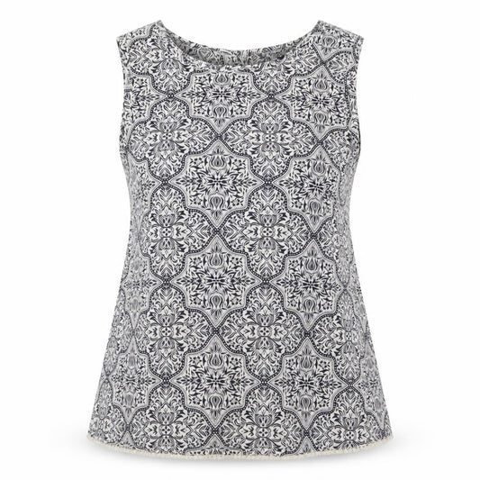 Womens UK Size 10 New Look Blue Basic Tank