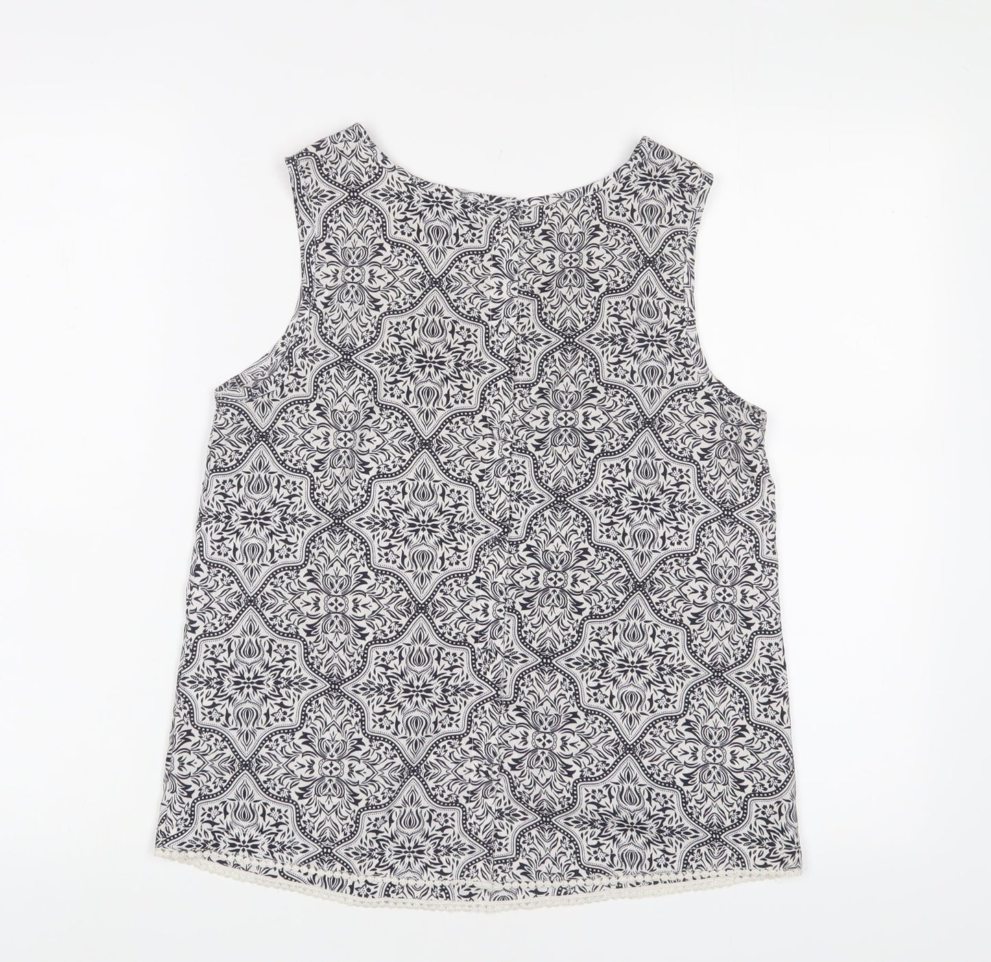 Womens UK Size 10 New Look Blue Basic Tank