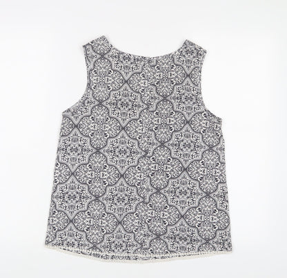 Womens UK Size 10 New Look Blue Basic Tank