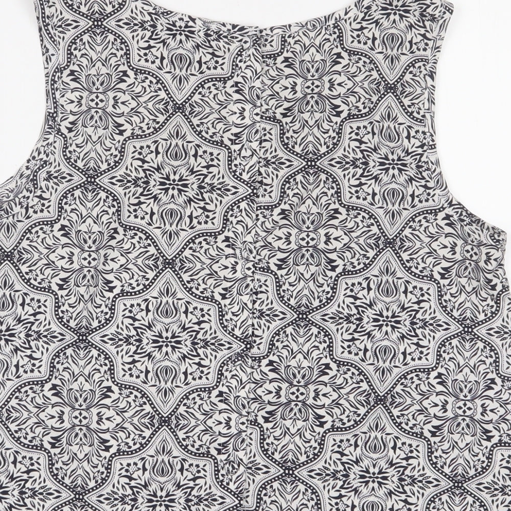 Womens UK Size 10 New Look Blue Basic Tank