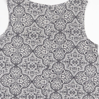 Womens UK Size 10 New Look Blue Basic Tank