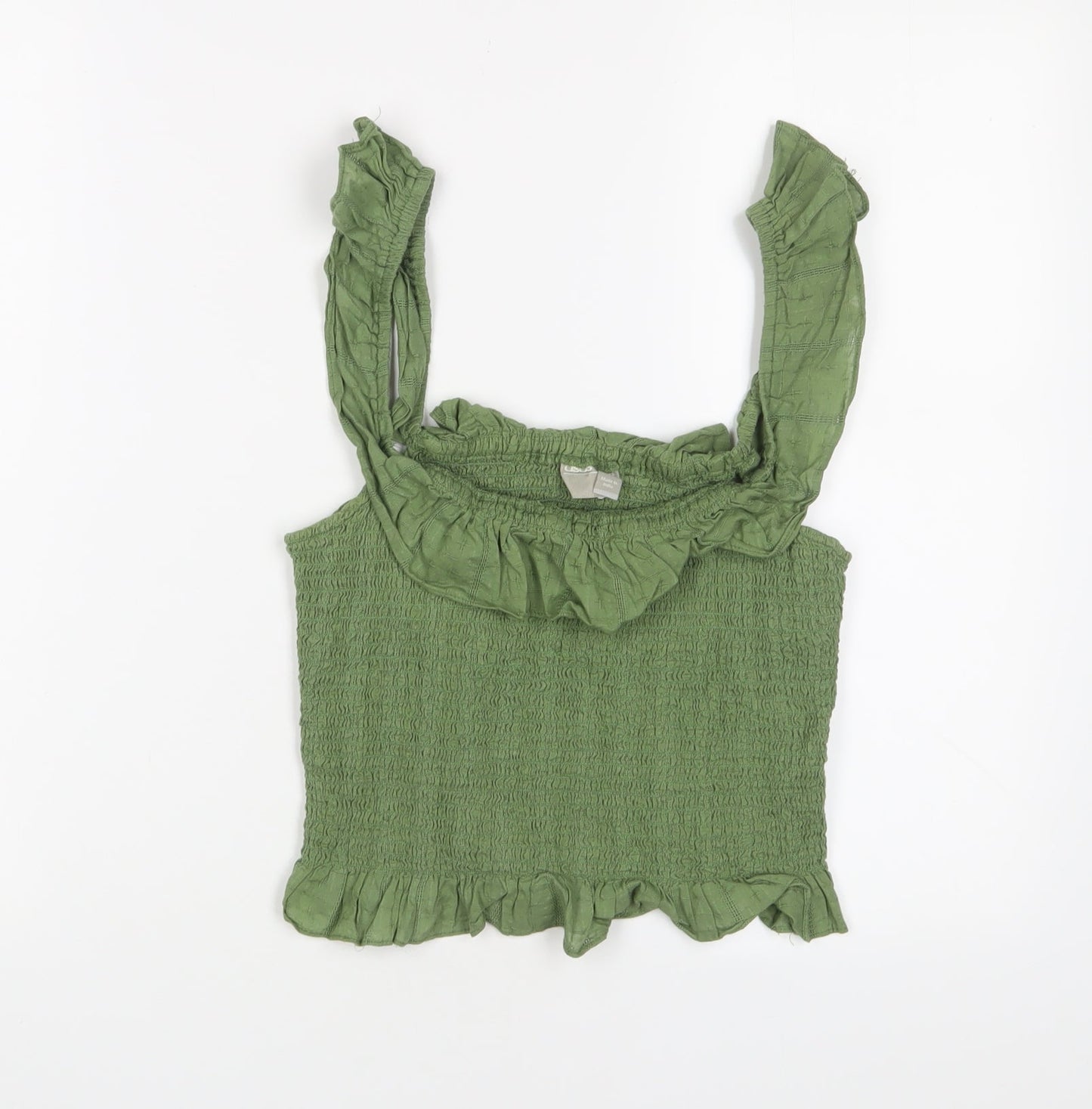 Womens UK Size 12 ASOS Green Camisole Tank