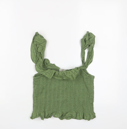 Womens UK Size 12 ASOS Green Camisole Tank