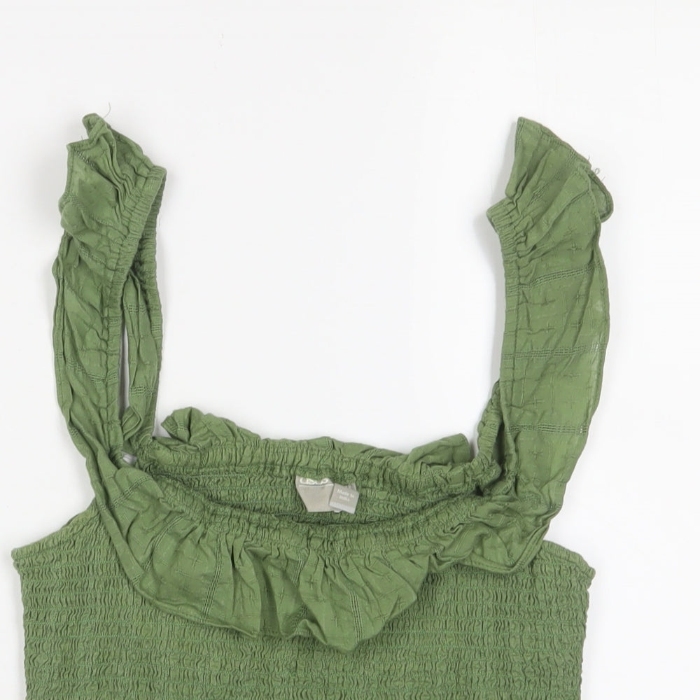 Womens UK Size 12 ASOS Green Camisole Tank