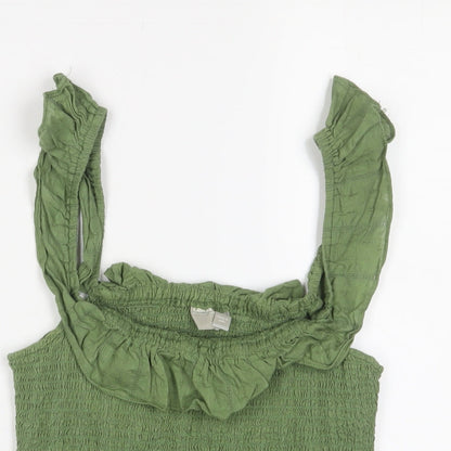 Womens UK Size 12 ASOS Green Camisole Tank