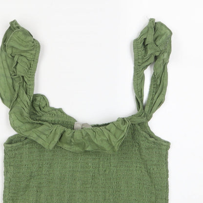 Womens UK Size 12 ASOS Green Camisole Tank