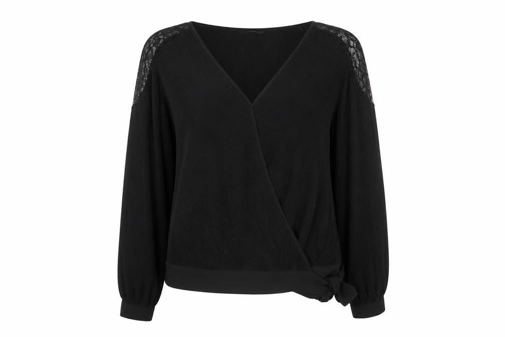 Womens UK Size 10 NEXT Black Basic Blouse