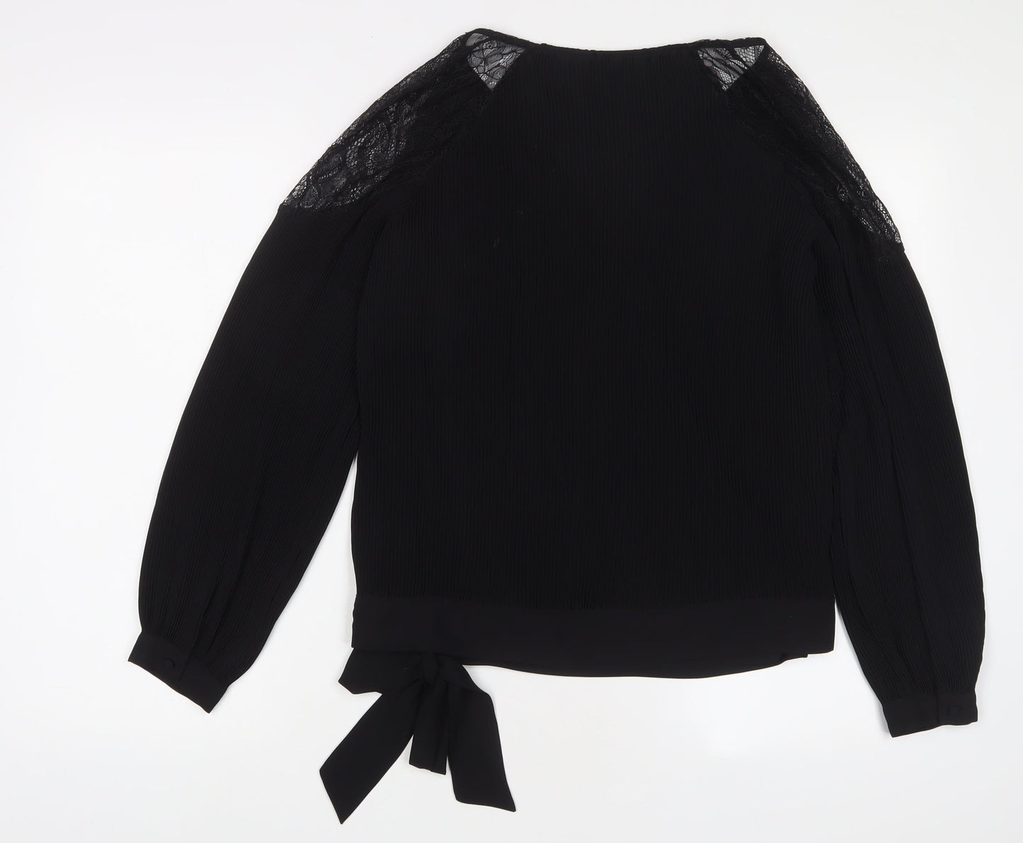 Womens UK Size 10 NEXT Black Basic Blouse