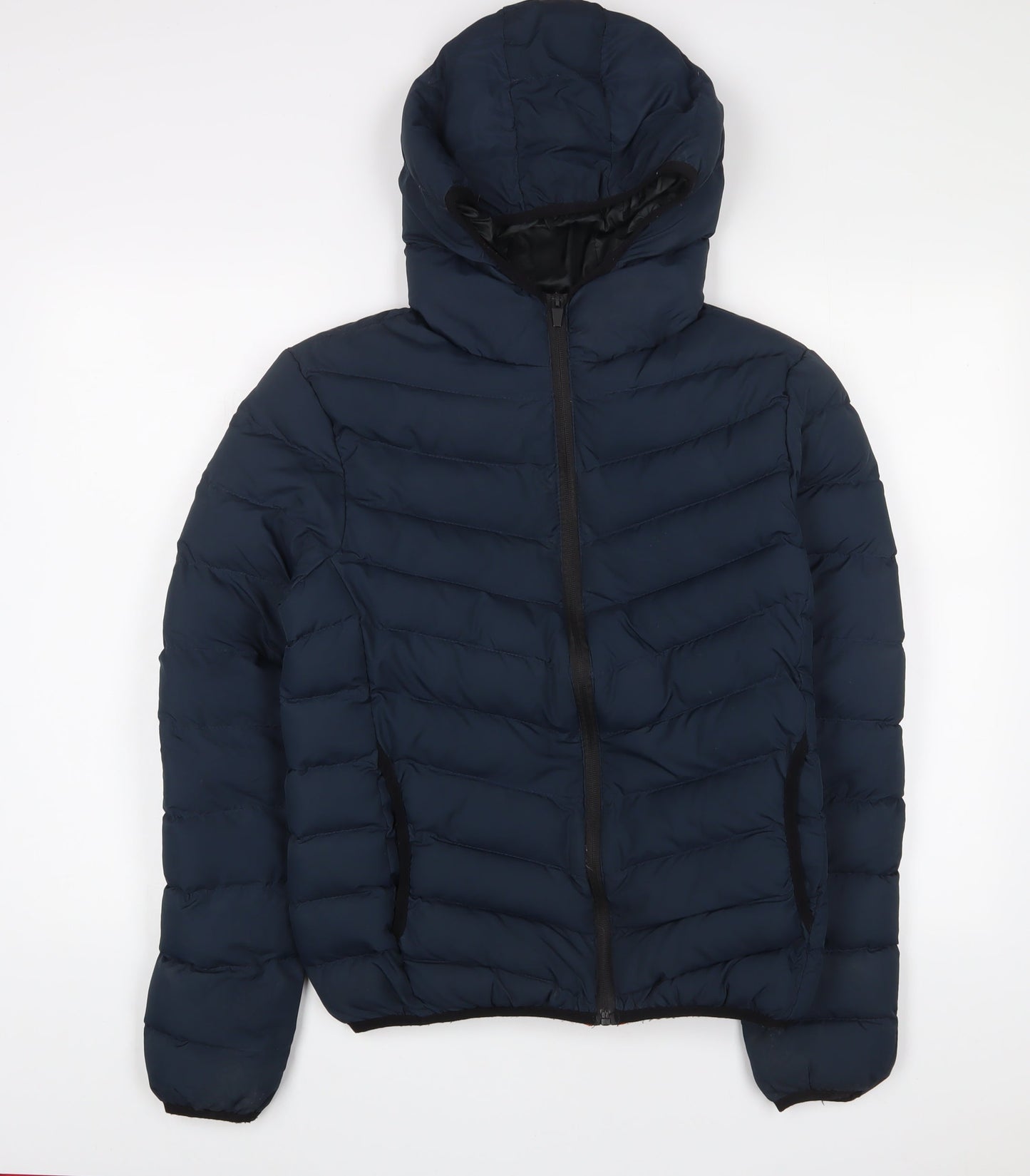 Mens UK Size XS Brave Soul Blue Quilted Coat
