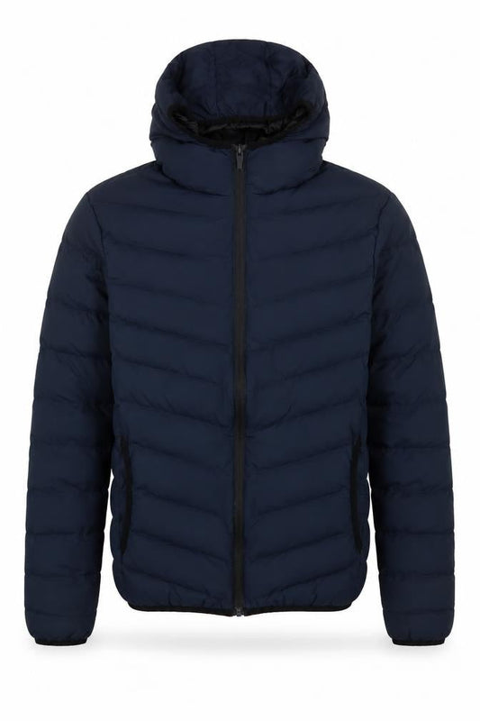 Mens UK Size XS Brave Soul Blue Quilted Coat