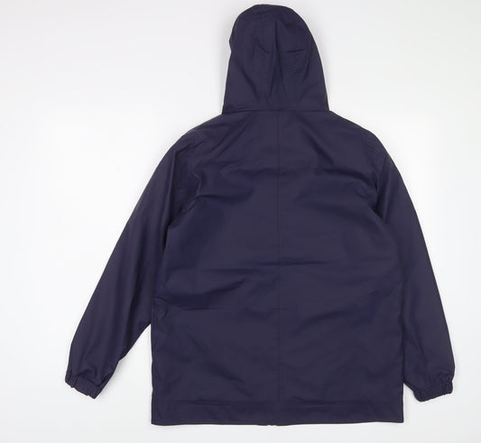 Boohoo Womens Blue Jacket Size 8 Zip