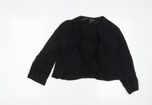 Womens UK Size 14 Warehouse Black Shrug Jumper