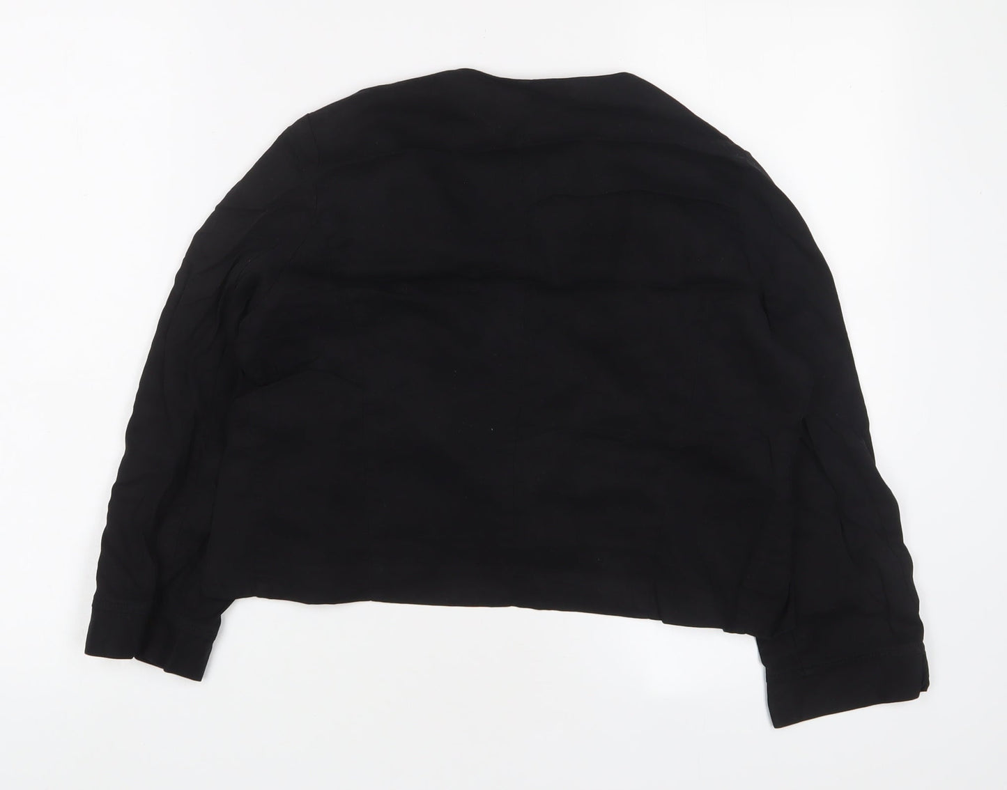 Womens UK Size 14 Warehouse Black Shrug Jumper