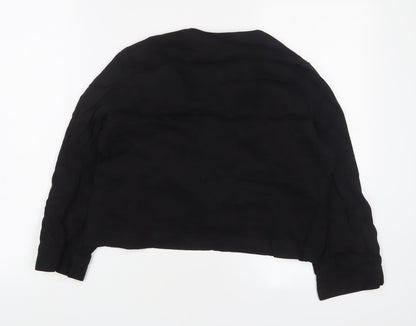 Womens UK Size 14 Warehouse Black Shrug Jumper