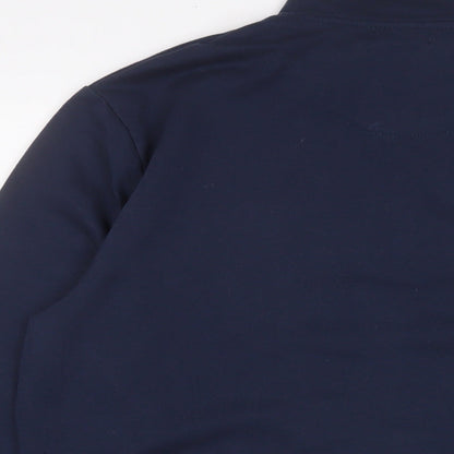 Mens UK Size M Damart Blue Full Zip Sweatshirt