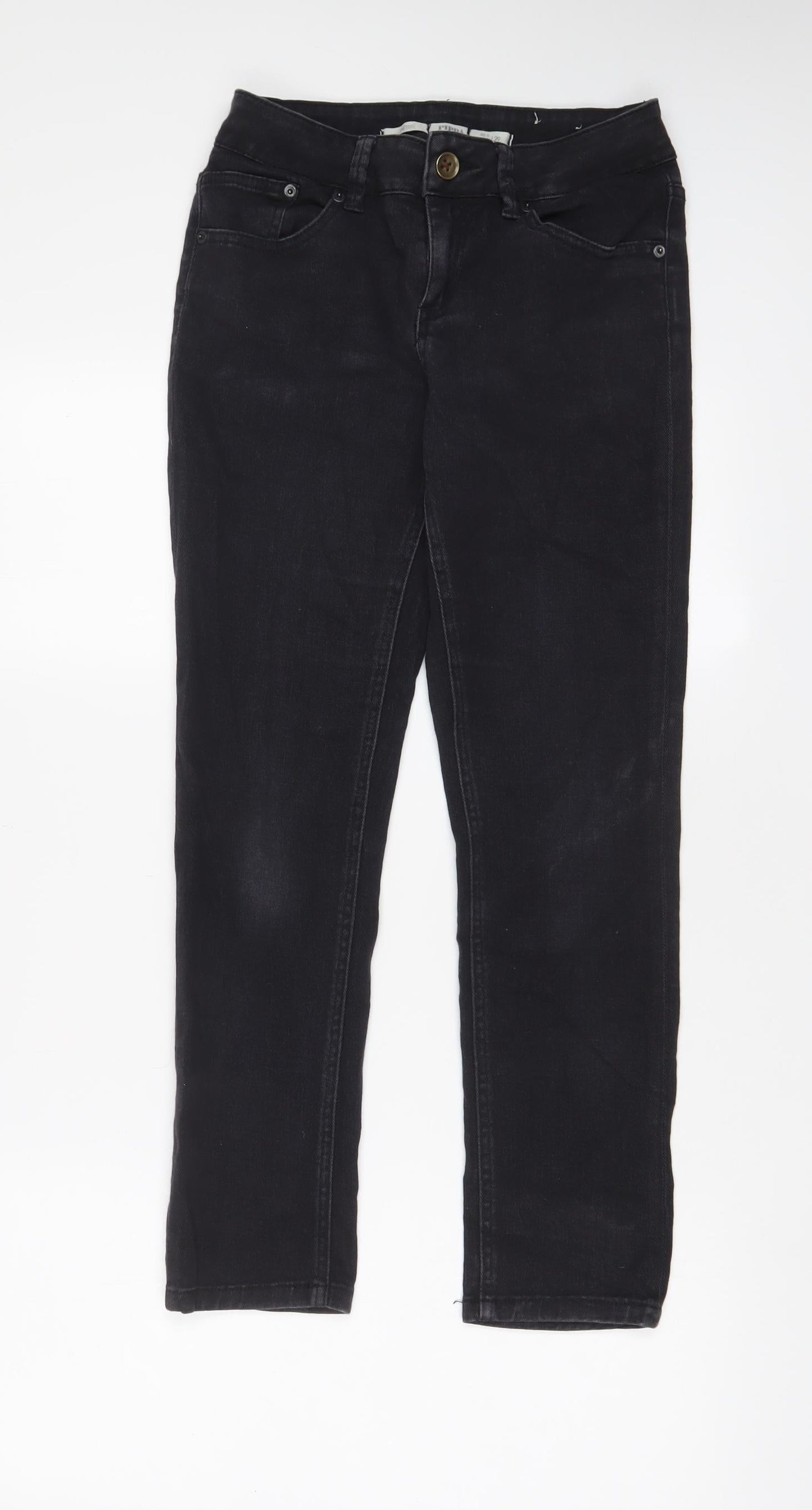 Tophop Womens Black Cotton Skinny Jeans Size 10 L27 in Regular Zip