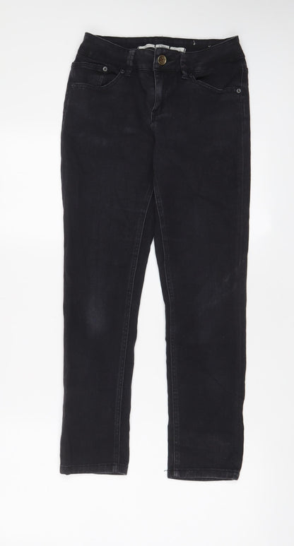 Tophop Womens Black Cotton Skinny Jeans Size 10 L27 in Regular Zip