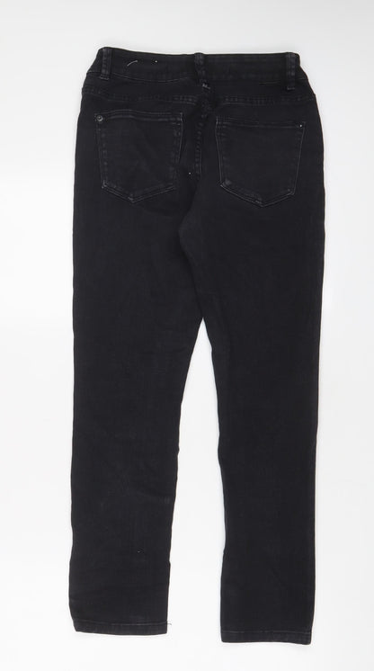 Tophop Womens Black Cotton Skinny Jeans Size 10 L27 in Regular Zip