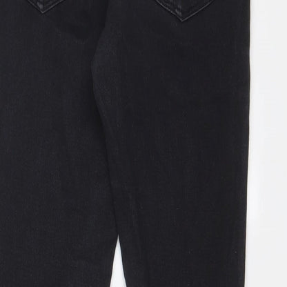 Tophop Womens Black Cotton Skinny Jeans Size 10 L27 in Regular Zip