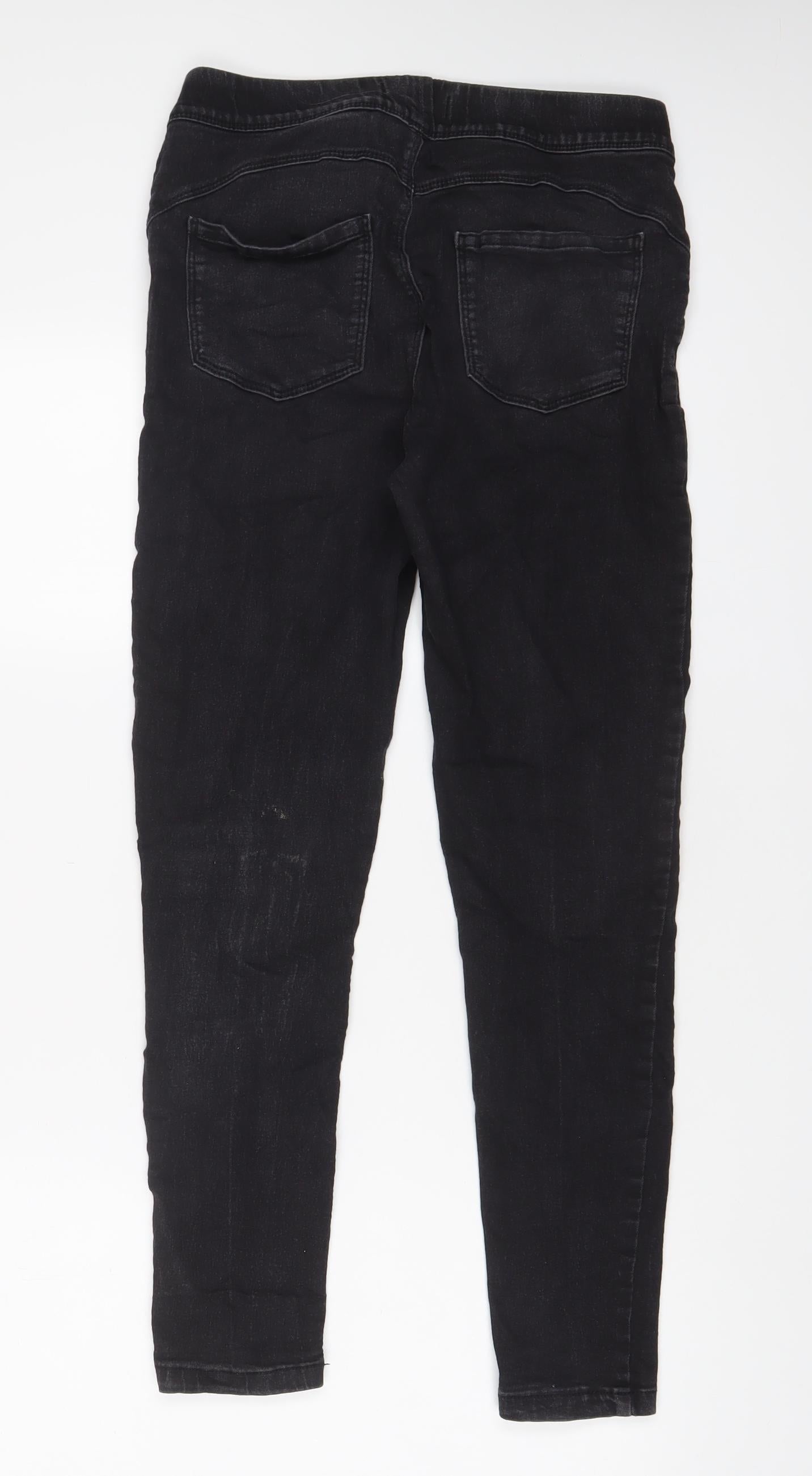 Denim & Co. Womens Grey Cotton Jegging Jeans Size 10 L28 in Regular