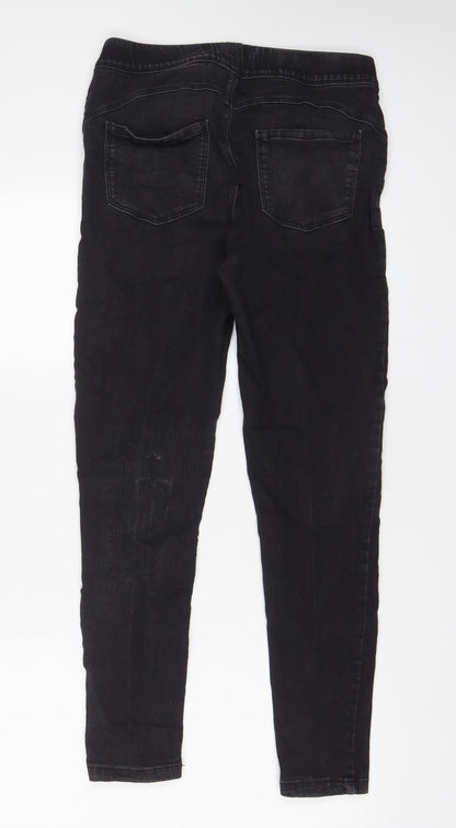 Denim & Co. Womens Grey Cotton Jegging Jeans Size 10 L28 in Regular