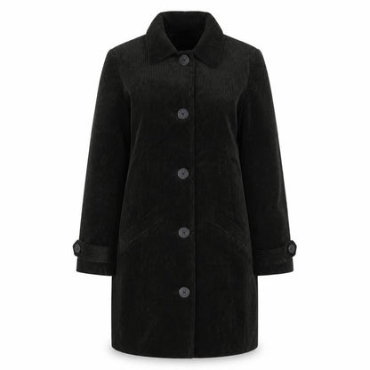 Womens UK Size 8 Classic Green Overcoat