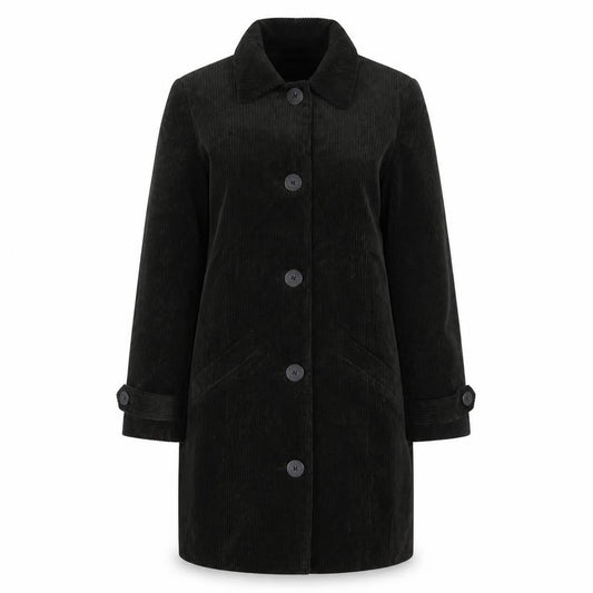 Womens UK Size 8 Classic Green Overcoat