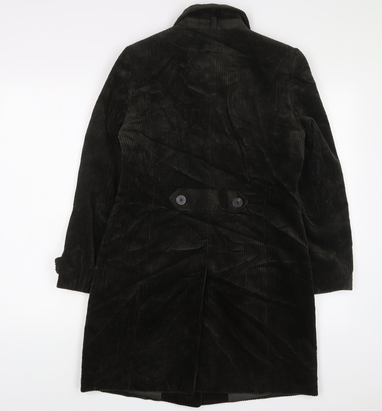 Womens UK Size 8 Classic Green Overcoat