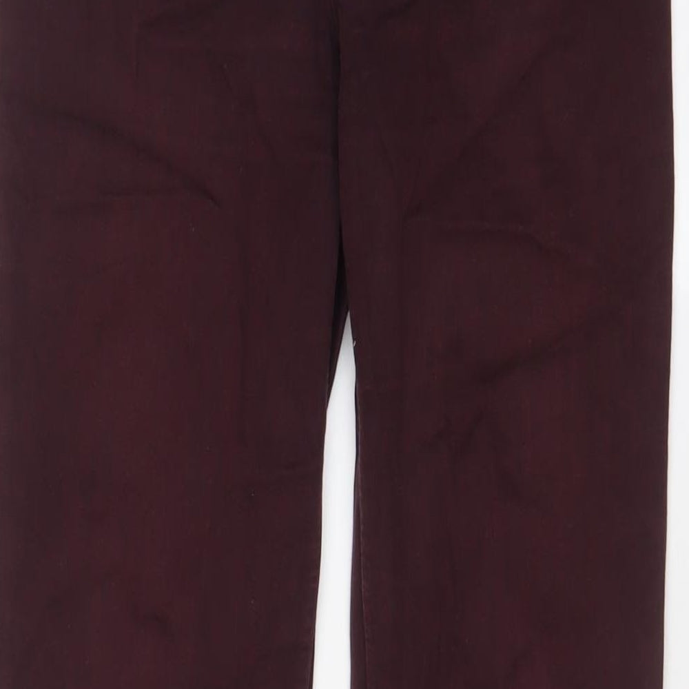 Womens UK Size 10 H&M Regular Fit Skinny Purple Jeans