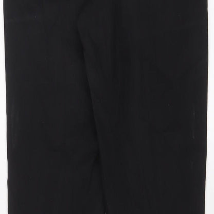 Denim & Co. Womens Black Cotton Skinny Jeans Size 12 L28 in Regular Zip