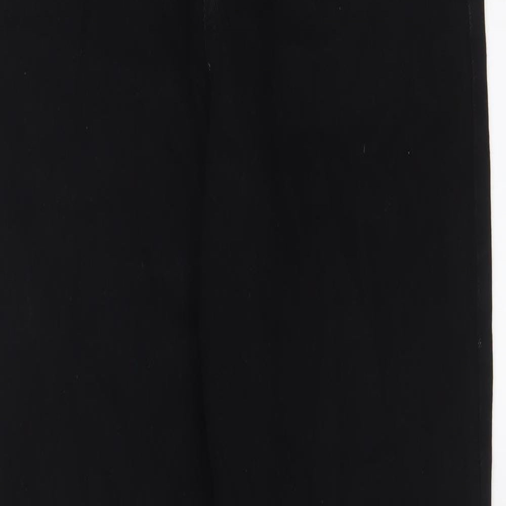 Missguided Womens Black Cotton Tapered Jeans Size 8 L29 in Regular Zip