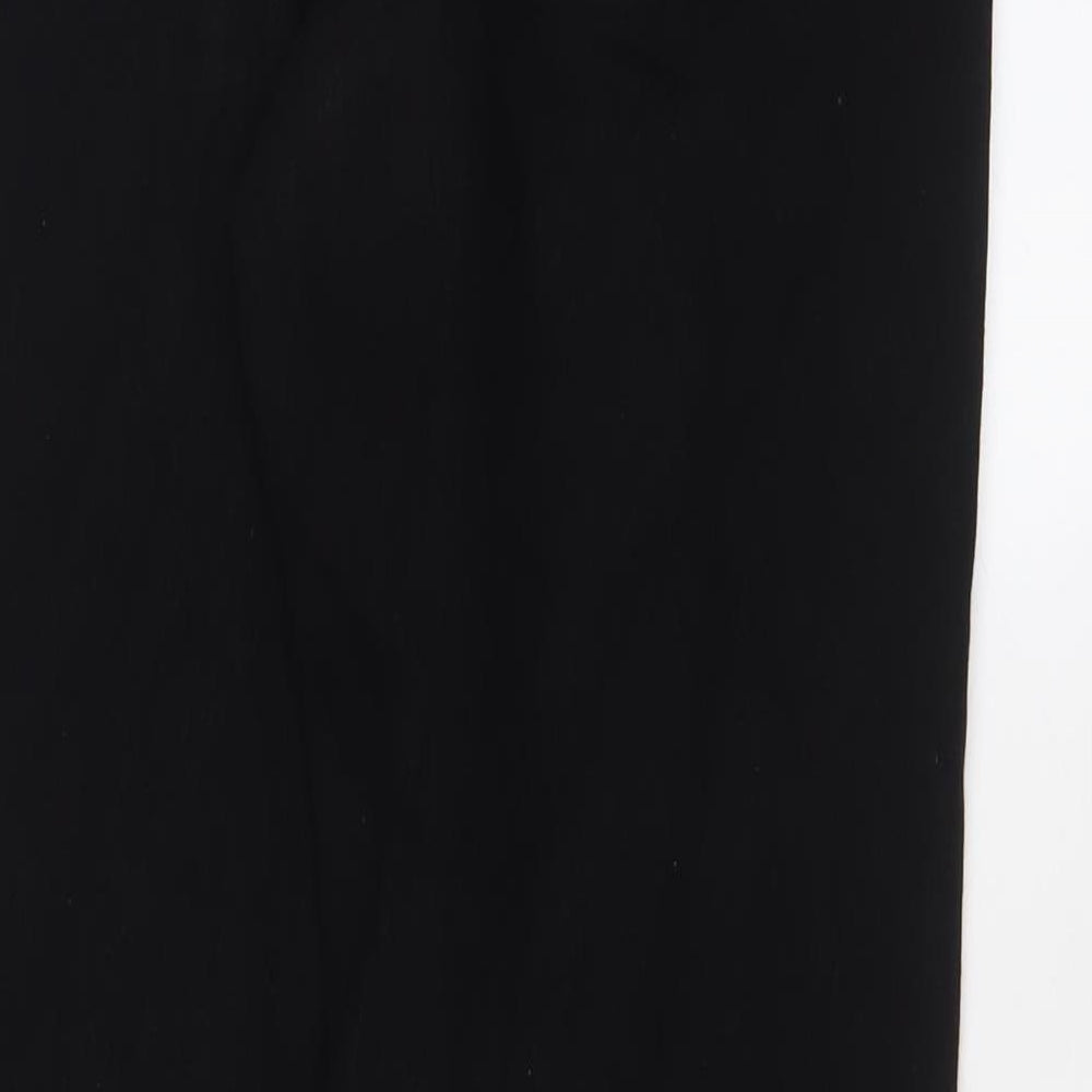 Missguided Womens Black Cotton Tapered Jeans Size 8 L29 in Regular Zip