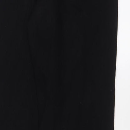 Missguided Womens Black Cotton Tapered Jeans Size 8 L29 in Regular Zip