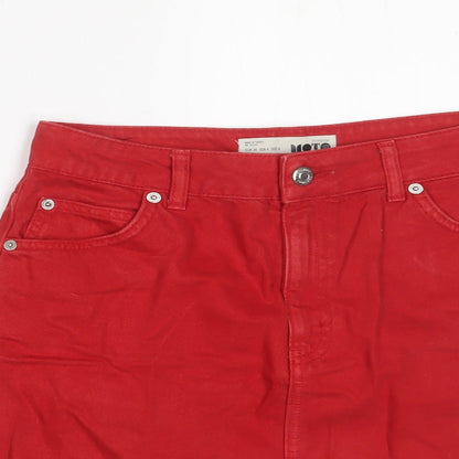 Womens UK Size 8 Topshop A-Line Denim Skirt
