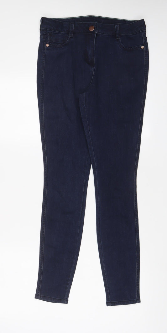 NEXT Womens Blue Cotton Skinny Jeans Size 30 in L29 in Regular Zip