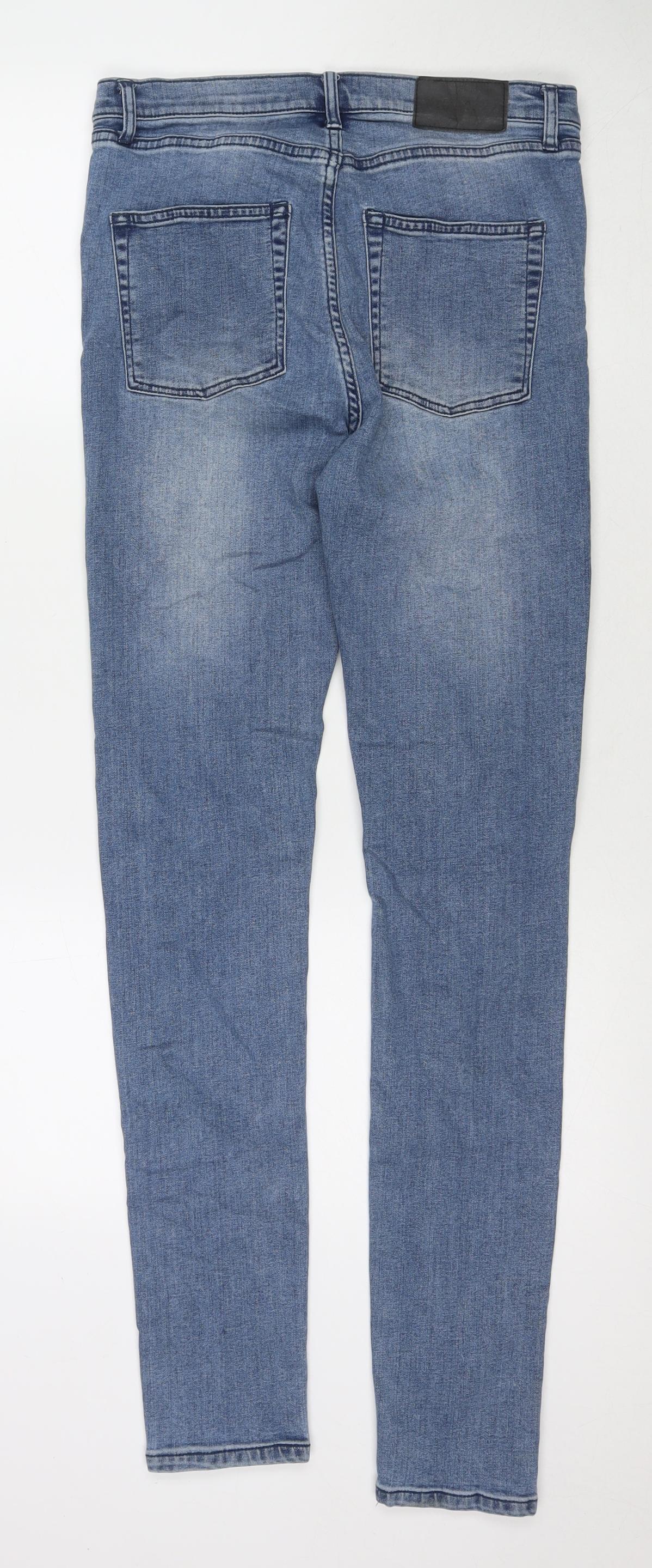 Cheap Monday Womens Blue Cotton Skinny Jeans Size 30 L32 in Regular Zip