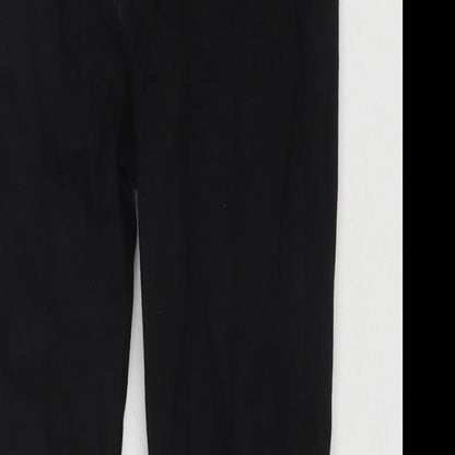 Topshop Womens Black Polyester Blend Skinny Jeans Size 26 in L30 in Regular Zip