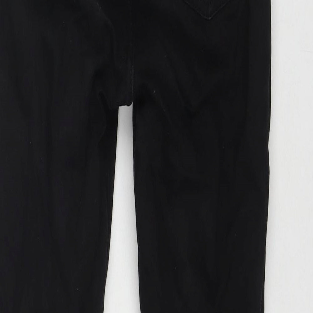 Topshop Womens Black Polyester Blend Skinny Jeans Size 26 in L30 in Regular Zip