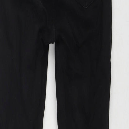 Topshop Womens Black Polyester Blend Skinny Jeans Size 26 in L30 in Regular Zip